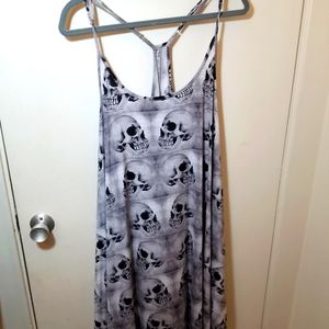 Skeleton spaghetti strap dress | goth/punk [Folter Clothing]